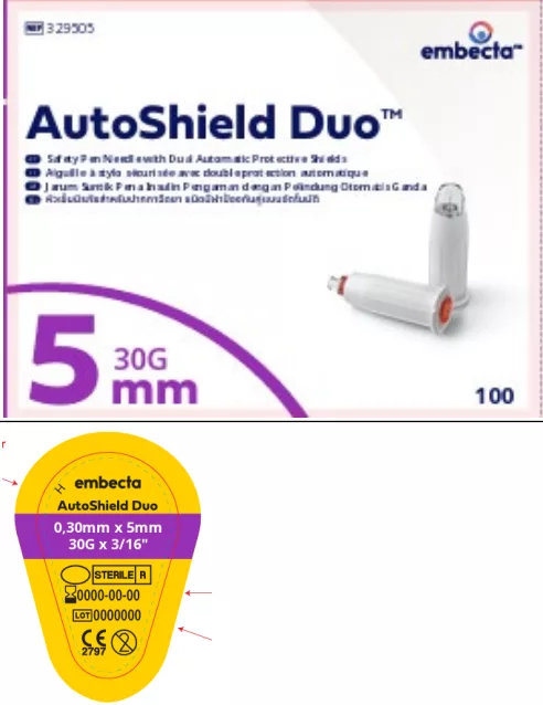 AutoShield Duo™ Pen Needles 新包裝